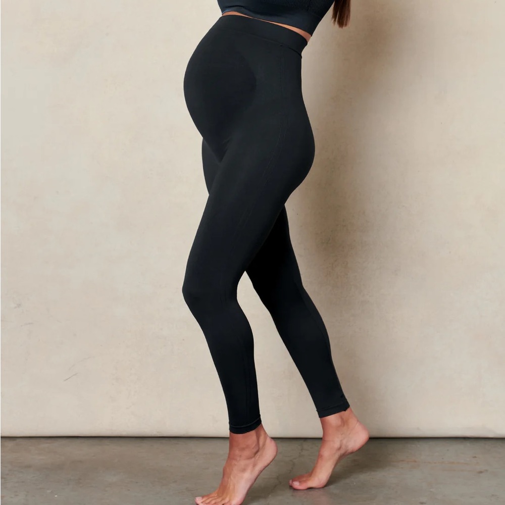 Blanqi Maternity Belly Support Leggings, size medium
